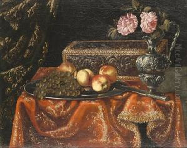 Still Life Oil Painting by Antonio Gianlisi The Younger