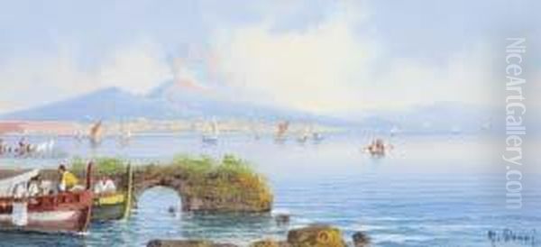 Golfo Di Napoli Oil Painting by Gianni