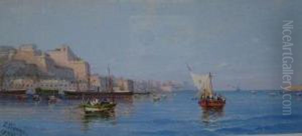 View Of Malta Oil Painting by Girolamo Gianni