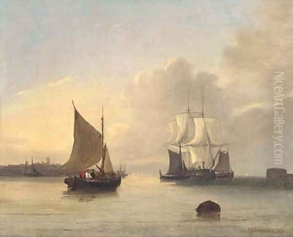 Off the mouth of the Humber Oil Painting by James Wilson Carmichael