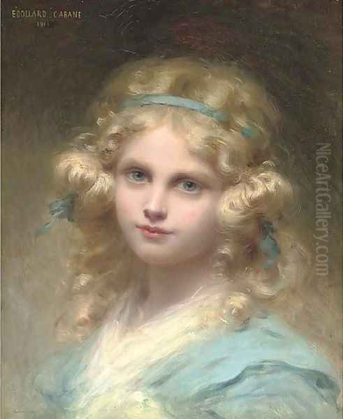 Tete Blonde Oil Painting by Edouard Cabane