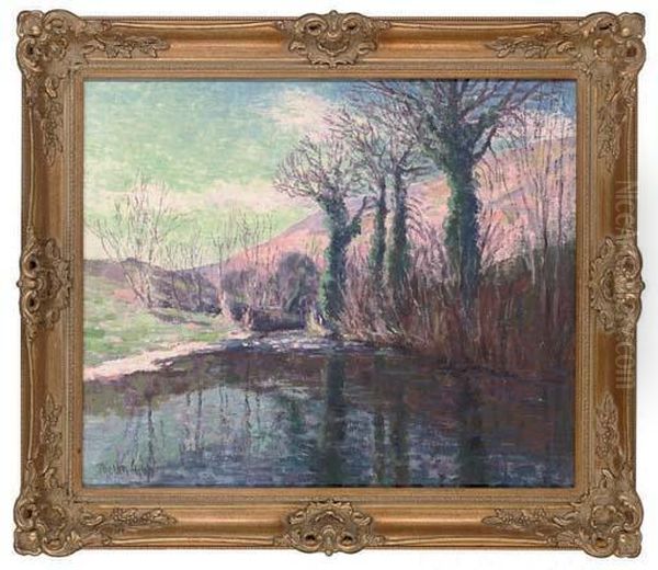 The Lyn, Above Brendon, Exmoor Oil Painting by Harry Phelan Gibb