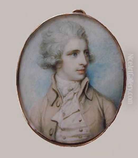 A Gentleman c. 1790 Oil Painting by Richard Cosway