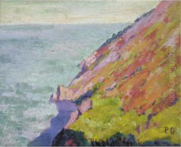 Rocky Shore Oil Painting by Harry Phelan Gibb