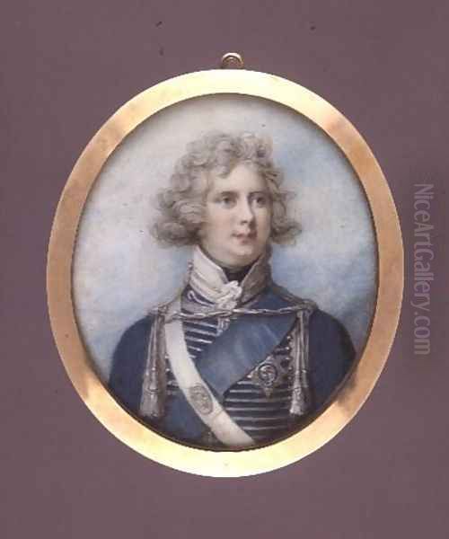 George IV as Prince Regent, c.1790 Oil Painting by Richard Cosway