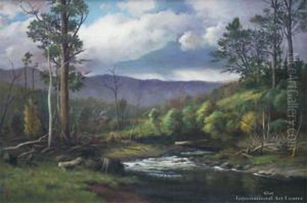 In The Valley Oil Painting by William Menzies Gibb