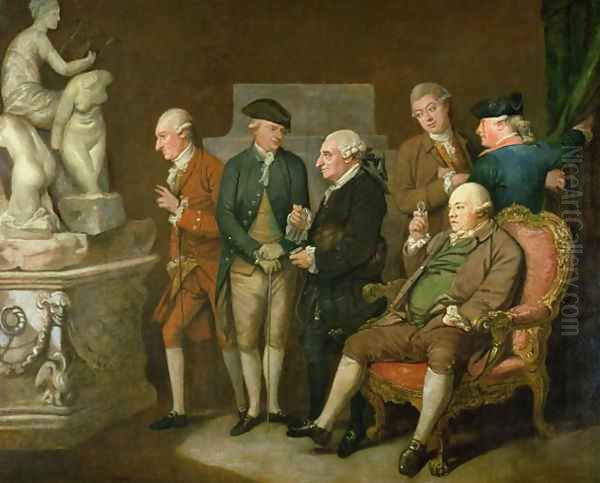 Group of Connoisseurs Oil Painting by Richard Cosway