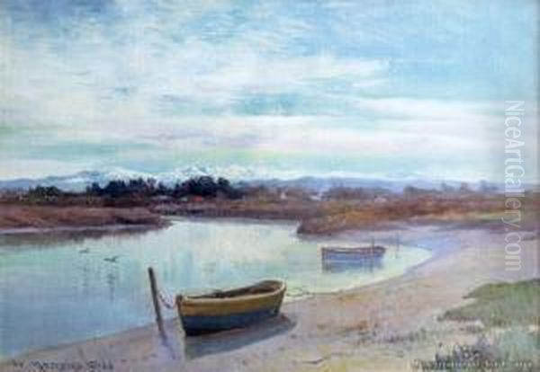 Near Christchurch Oil Painting by William Menzies Gibb