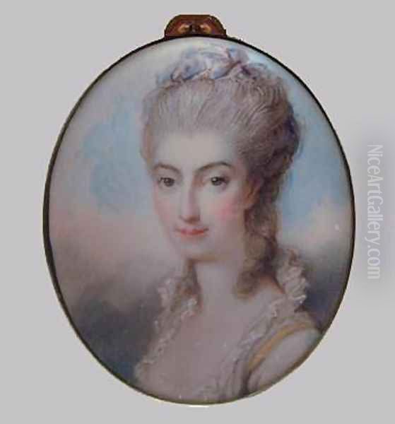 Miss Franks c. 1790 Oil Painting by Richard Cosway