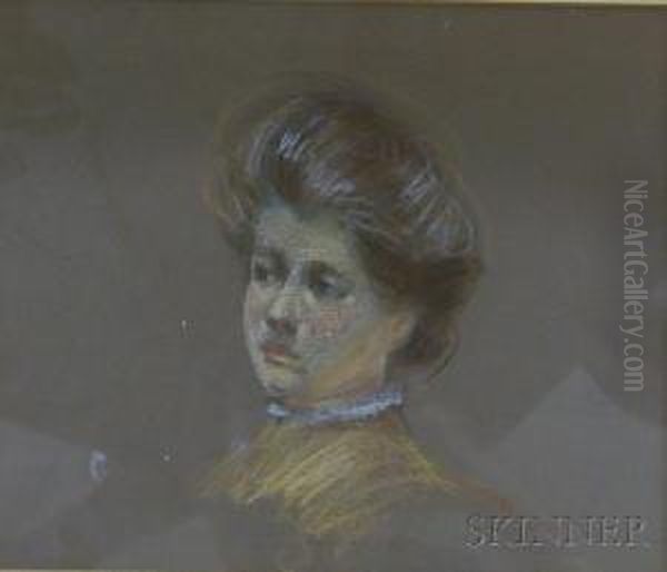 Portrait Of A Woman Oil Painting by Charles Dana Gibson