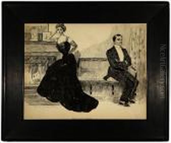 The First Quarrel Oil Painting by Charles Dana Gibson