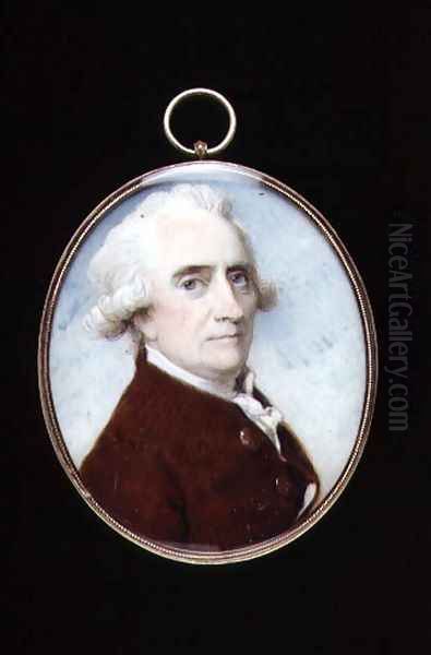 Self portrait miniature Oil Painting by Richard Cosway