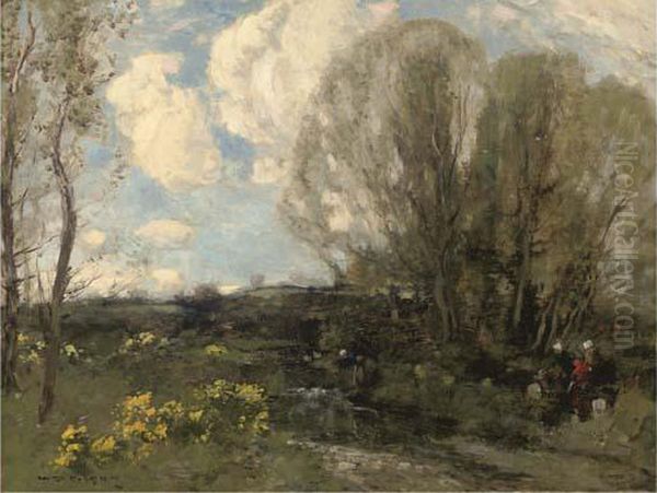 The Brook Oil Painting by William Alfred Gibson