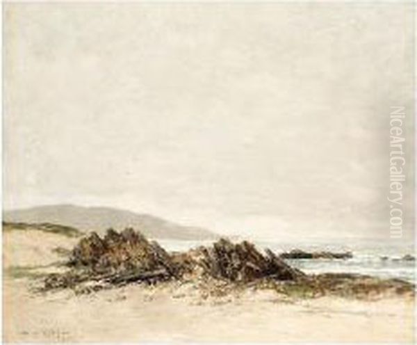 On The Ayrshire Coast Oil Painting by William Alfred Gibson