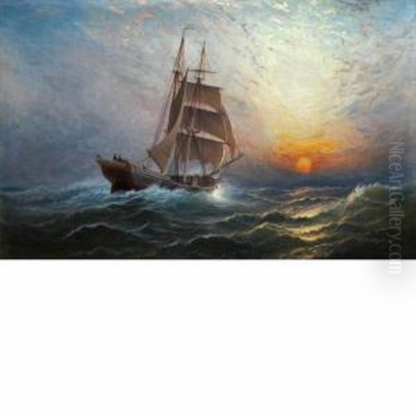 Morning Sunrise Oil Painting by Charles Henry Gifford