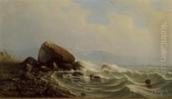 Sea View Oil Painting by Charles Henry Gifford