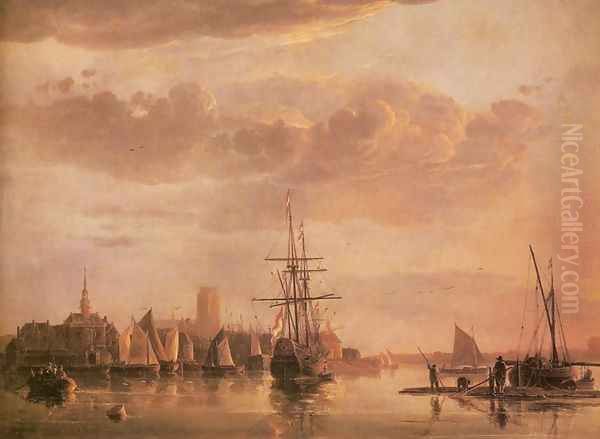 Dordrecht, Evening Oil Painting by Aelbert Cuyp