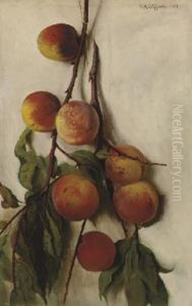 Peach Boughs Oil Painting by Charles Henry Gifford