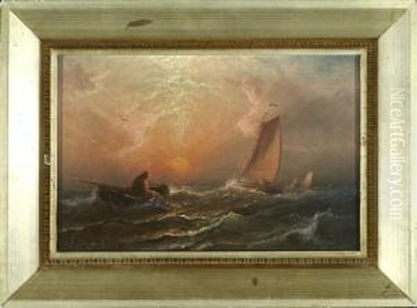 End Of Day Oil Painting by Charles Henry Gifford