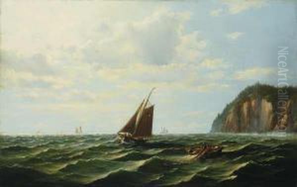 Off The Maine Coast Oil Painting by Charles Henry Gifford