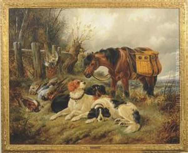 Resting After The Hunt Oil Painting by John Gifford