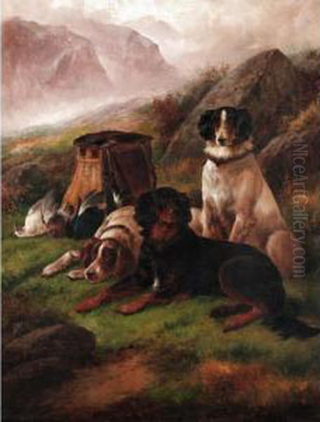 Guarding The Day's Bag Oil Painting by John Gifford