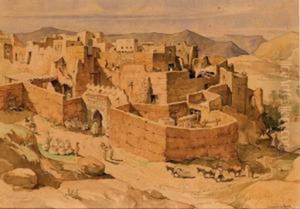 Vue De Ksar-es-souk, Au Maroc Oil Painting by Robert Swain Gifford