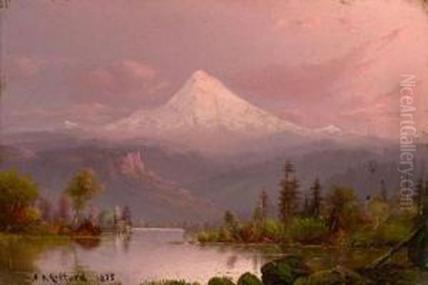 Mount Hood, Oregon Oil Painting by Sanford Robinson Gifford