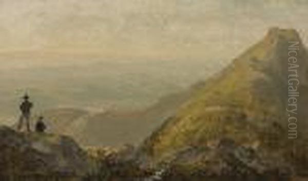 A Sketch Of Mansfield Mountain Oil Painting by Sanford Robinson Gifford