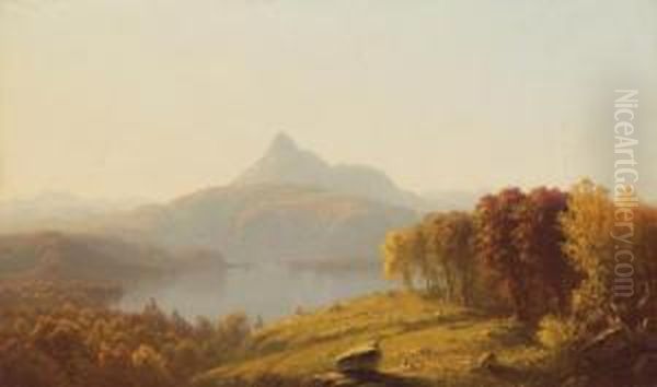 Mount Chocorua, New Hampshire Oil Painting by Sanford Robinson Gifford