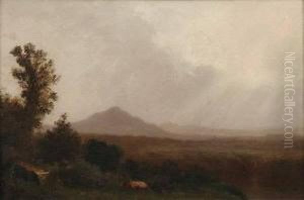 Kauterskill Clove (catskill Mountains) Oil Painting by Sanford Robinson Gifford