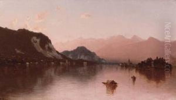 Isola Bella In Lago Maggiore Oil Painting by Sanford Robinson Gifford