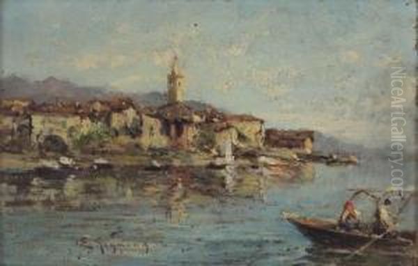 Riflessi Sul Lago Oil Painting by Eugenio Gignous