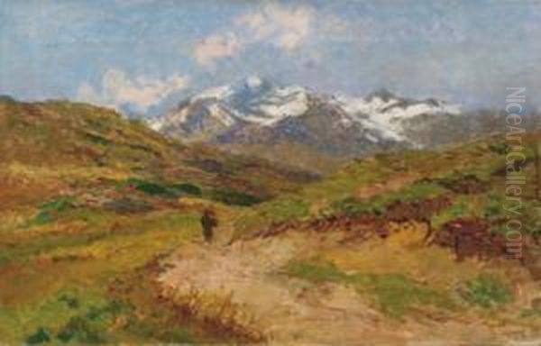 Strada Del Mottarone Oil Painting by Eugenio Gignous