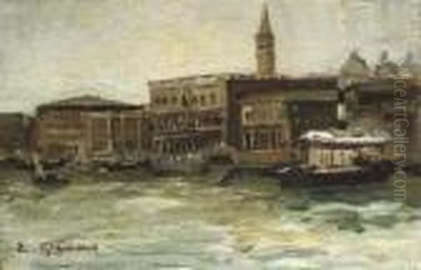 Venezia Oil Painting by Eugenio Gignous