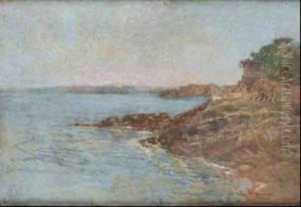 Paesaggio Costiero Oil Painting by Eugenio Gignous