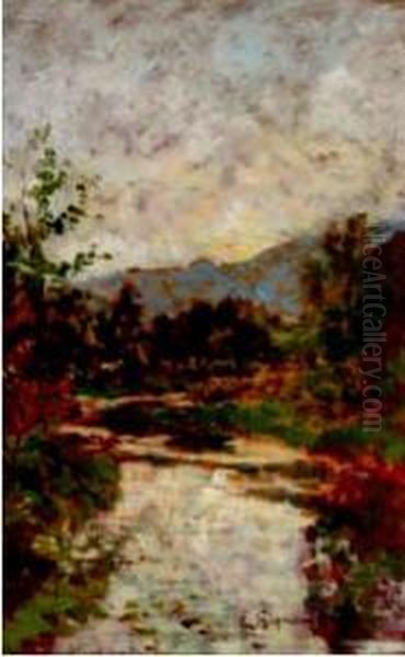 Torrente Nel Bosco Oil Painting by Eugenio Gignous