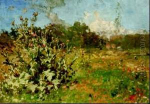 Campo Fiorito Oil Painting by Eugenio Gignous