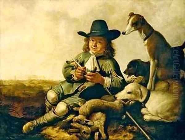 Young Sportsman Oil Painting by Aelbert Cuyp