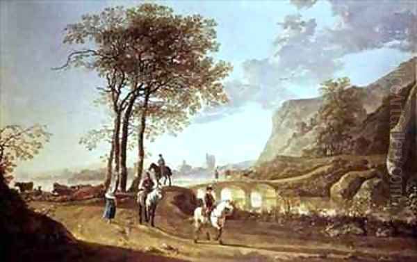 Extensive River Landscape Oil Painting by Aelbert Cuyp