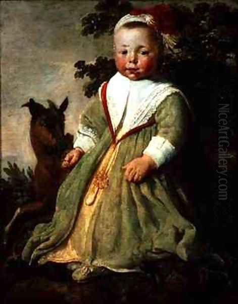 Portrait of a Child Aged Two Oil Painting by Aelbert Cuyp