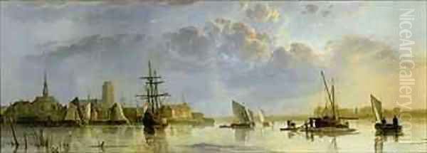 View of Dordrecht Oil Painting by Aelbert Cuyp