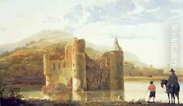 Ubbergen Castle Oil Painting by Aelbert Cuyp