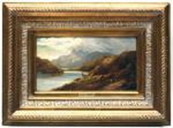 Loch Scavaig Oil Painting by Arthur Gilbert