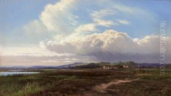 Sunshine On The Heath Oil Painting by Arthur Gilbert