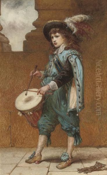 The Drummer Boy Oil Painting by Sir John Gilbert