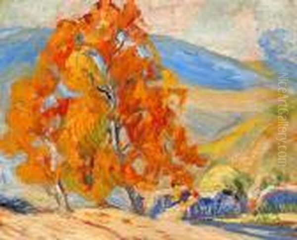 Orange Trees Oil Painting by Selden Connor Gile