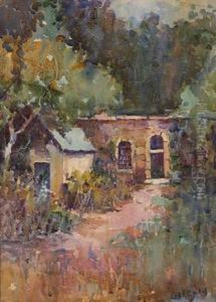 Path To A House, Monterey Oil Painting by Selden Connor Gile