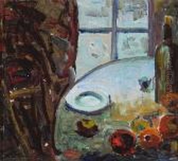 Still Life With Plate Oil Painting by Selden Connor Gile