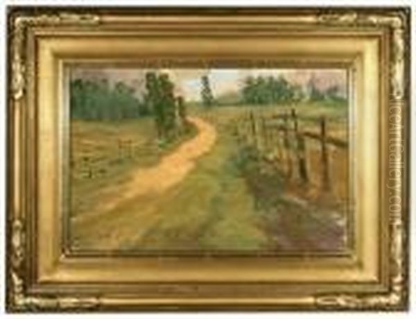 Yellow Path Oil Painting by Selden Connor Gile